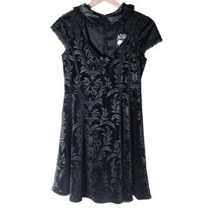 Killstar Darkla Velvet Skater Dress - Medium - New With Tags!